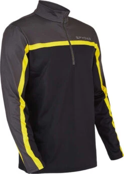 Spyder Men's Vortex Quarter Zip T-Neck 2020-2021 -Volcom Store 205034 001 black gallery6 final