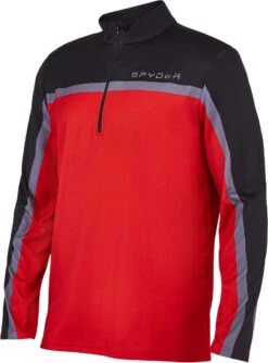 Spyder Men's Vortex Quarter Zip T-Neck 2020-2021 -Volcom Store 205034 600 red gallery2 final