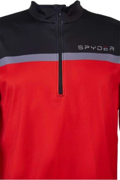 Spyder Men's Vortex Quarter Zip T-Neck 2020-2021 -Volcom Store 205034 600 red gallery5 final