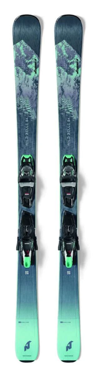 Nordica Wild Belle DC 84 System Ski With 12 FDT Ski Bindings 2021-2022